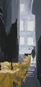 "senza titolo" - acrilico su tela 70x100 2005